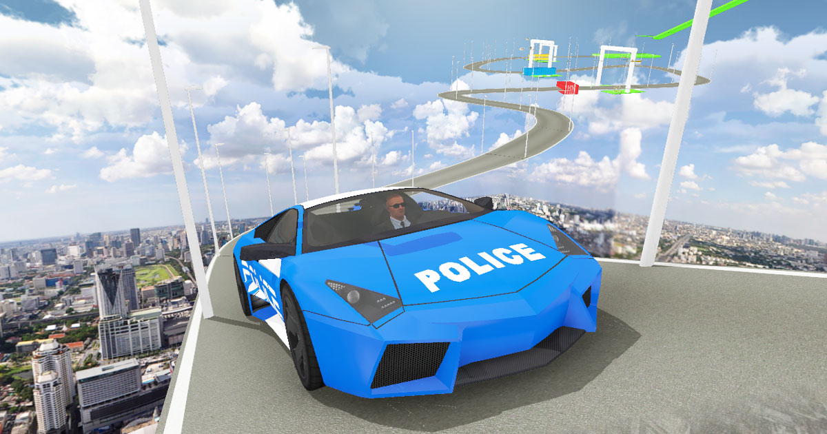 Image Impossible Police Car Track 3D 2020